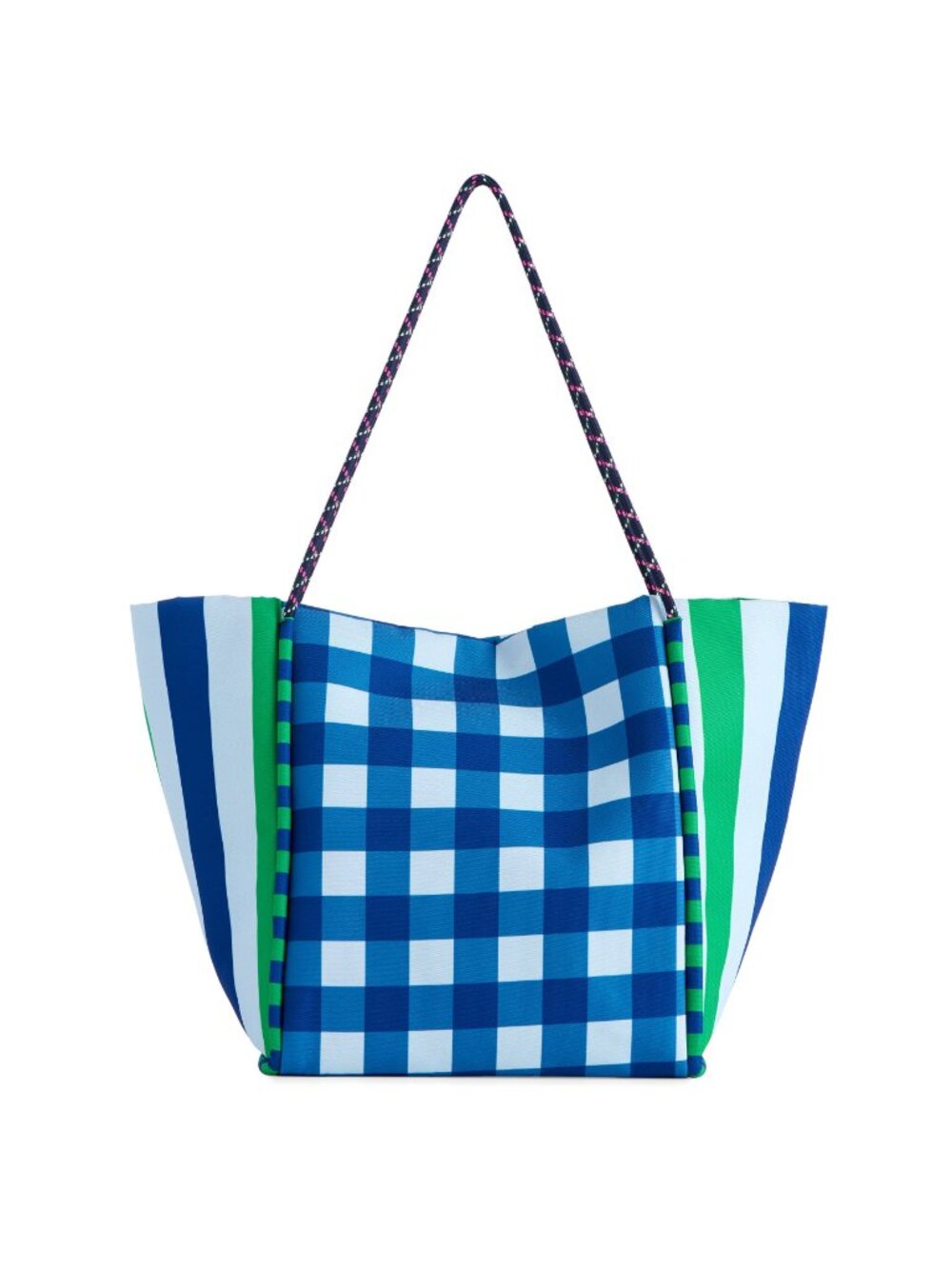 Beachy! Shiraleah Samba Checked Tote